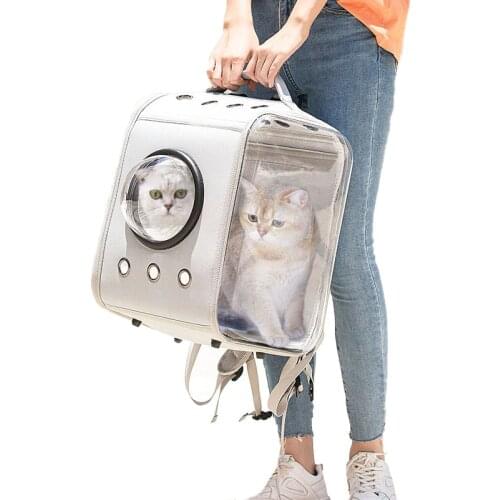 Pet Cat Carrier Backpack Breathable Cat Travel Outdoor Shoulder Bag For Small Dogs Cats Portable Packaging Carrying Pet Supplies