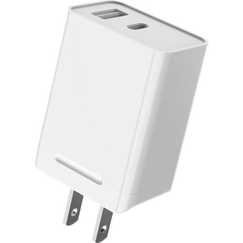 USB Type C Phone Charger 18w 2 Port Pd Power Adapter Wall Plug With Qc Port For Iphone 12 Pro Se 11 Pro Max Xs Xr X USA Standard