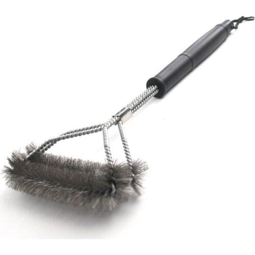 1 PC Stainless Steel Wire Barbecue Cleaning Brush Kitchen Cooking Brushes BBQ Grill Cleaner BBQ Tools Accessories