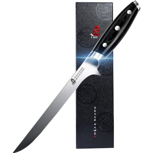TUO Boing knife - Professional 7 inch Pro Chef Kitchen Knife - High Carbon German Stainless Steel - Pakkawood Handle