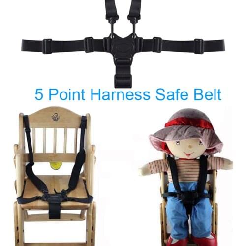 Universal baby 5 point harness safe belt seat belts for stroller high chair baby buggy children safety seat baby crib baby bike
