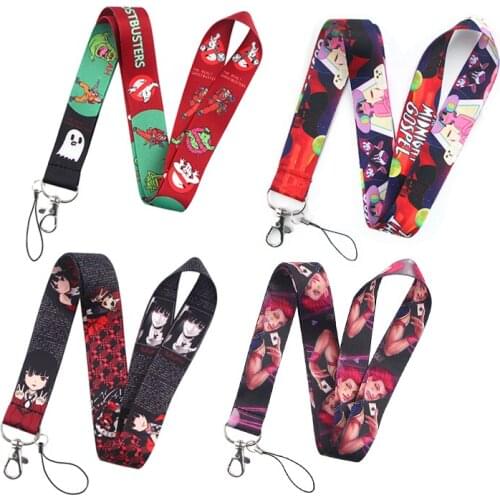 YA35 Anime Lanyard Keychains Accessory Mobile Phone USB ID Badge Holder Keys Strap Tag Neck Lanyard For Girls