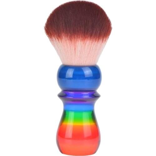 Yaqi 26mm Rainbow Handle Red Tip Synthetic Hair Shaving Brush