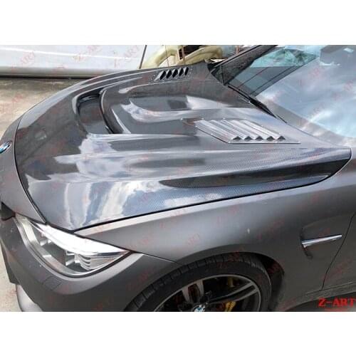 Z-ART M3 engine bonnet for BMW F80 F82 F83 carbon fiber engine cover for BMW M3 M4 carbon fiber engine bonnet 2013-2019