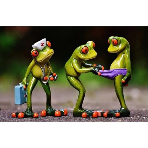 Funny frogs Needlework 5d Diy Diamond Painting Crafts Wedding Decoration Rhinestones Diamond Mosaic Diamond EmbroideryZP-379