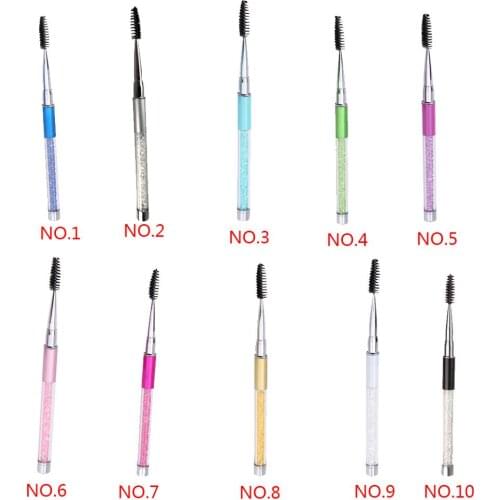 1PC New Glitter Eyelash Brush Reusable Eyelash Brush Cosmetic Mascara Wand Applicator Makeup Tool