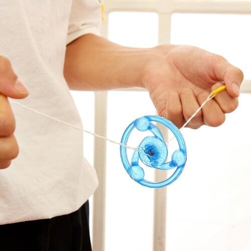 2018 Rushed Juguetes Hand Pull Luminous Flashing Rope Flywheel Toy Led Light Up Toys Novelty For Childrens Birthday Funny Gift