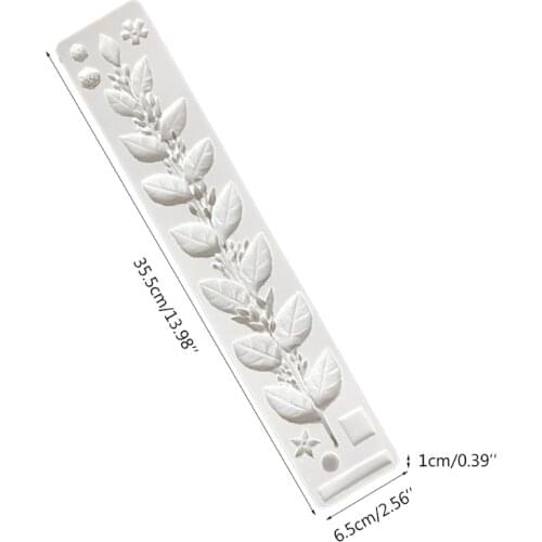 2021 New Jasmine Leaves Cake Silicone Mold Sugarcraft Resin DIY Chocolate Fondant Mould