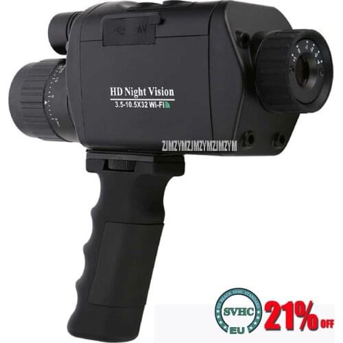 3.5-10.5X32mm Wifi Wireless 720P HD Digital IR Infrared Night Vision Hunting Monocular Telescope with 1.5" TFT LCD Day/Night Use