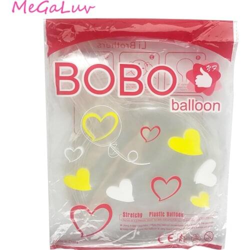 50 PCS Transparent Bobo Balloon Floatable Balloon 12/18/20/24/36 inch Bobo Balloon Bouquet Wedding Party Decoration