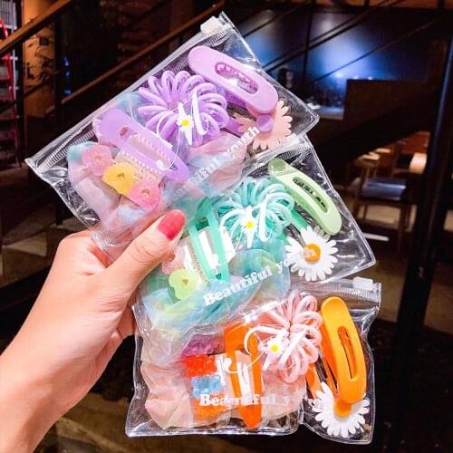 6pcs Children Cute Color Hairclip Head Jewelry Drop-shaped Clip Hair Accessories Baby Clip Cute Fashion Baby Hairpin
