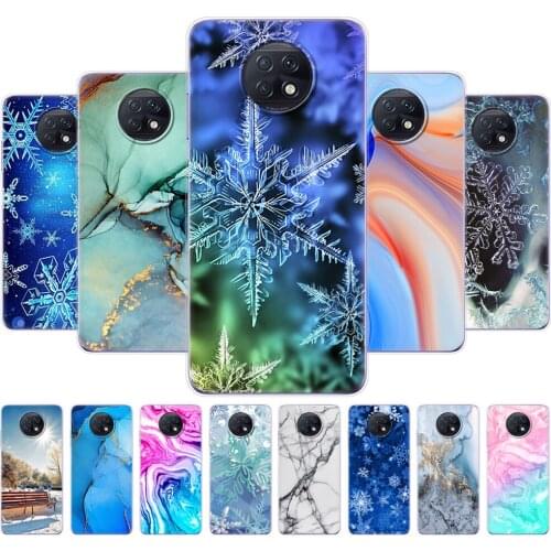 For Xiaomi Redmi Note 9T Case 6.53 inch Silicon Soft Tpu Back Phone Cover For Redmi Note 9 T marble snow flake winter christmas