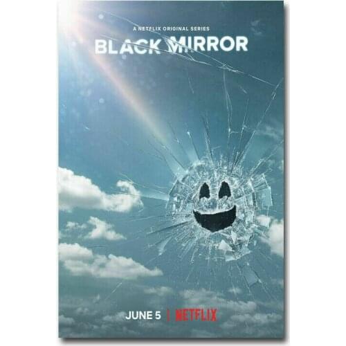 Black Mirror TV Series Season 9 Wall Sticker Silk Poster Art Light Canvas Home Decoration