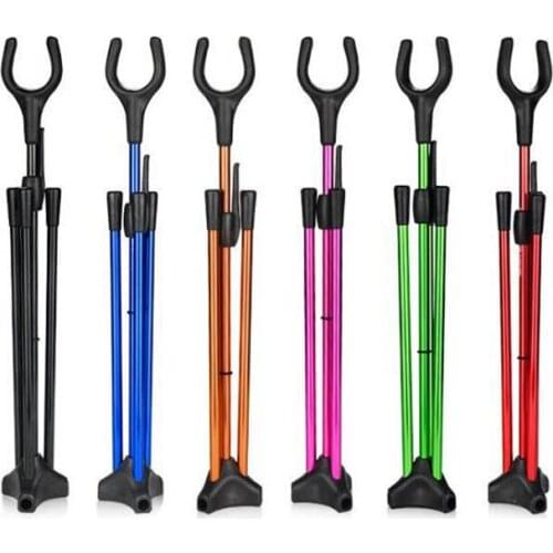 Archery Recurve Bow Stand Holder Assemble Hanger Colorful Removable Bow Stand Bracket Aluminum Alloy Frame Holder