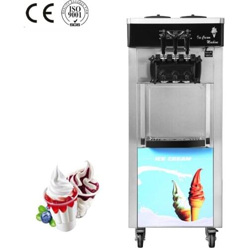 Commercial automatic 3 flavors factory manufactured supplied ice cream machine