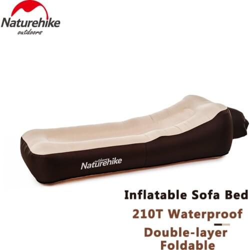 Naturehike Inflatable Air Bed 210T Double-layer Waterproof Camping Beach Sofa Sleeping Mat Portable Lounge Chair Outdoor Travel