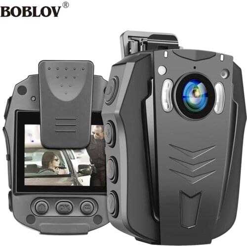 BOBLOV PD70 WiFi Body Camera 1296P Wearable Body Cameras Night Vision Camera Built-in Memory Body Audio Recording Mini camera