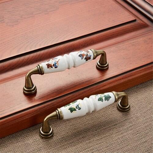 Drawer Pull Drawer Knobs Pulls Handle Wardrobe Dresser Knob Cabinet Door Ceramic Handles Knobs Furniture Decoration