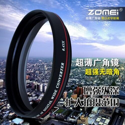 ZOMEI Wide Angle Filter Lens Without Dark Corner For Canon 18-105mm 18-135mm Nikon 18-55mm DSLR Lens
