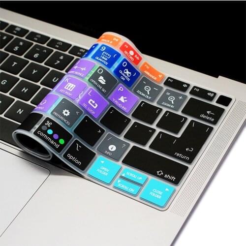 HRH Ableton Live Hotkey Silicone Laptop Keyboard Cover Skin for MacBook Newest Air 13" 2018 Release A1932 with Retina Display