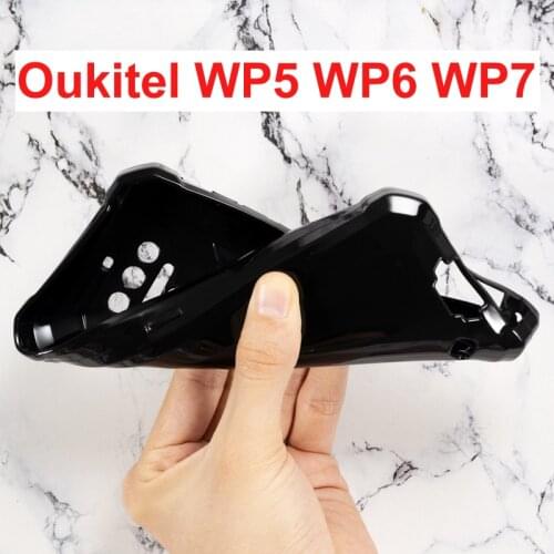 For Oukitel WP7 Case Silicon Cover Soft TPU Black Phone Protector Shell For Oukitel WP6 WP5 Protective Glass Cover Capa Bumper