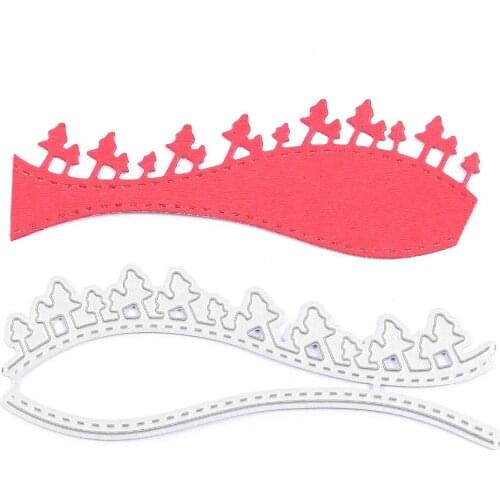 Hillside Tree Cloth Metal Cutting Dies Stencil for DIY Scrapbooking Photo Album Embossing Paper Cards Decorative Crafts New 2018