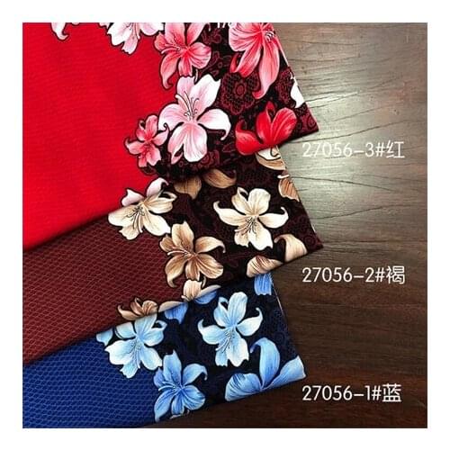 Rayon fabric dark floral printed fabric dress fabricLFCK080103