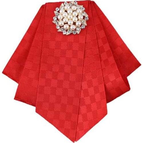 Pearl Bow Tie for Womans Korean Version Business Shirt Bank Staff Accessories Collar Flower Fashion Womans Jewelry Gift