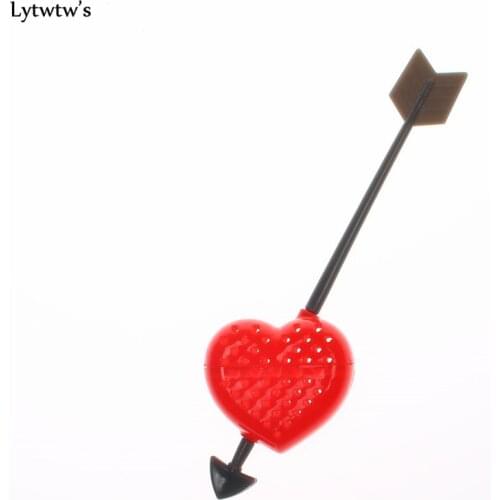 1 Piece Make Tea Infuser Bags Strainer Teaspoon Filter Love Heart Kitchen Plastic Organizer Diffuser Gift Valentines Day