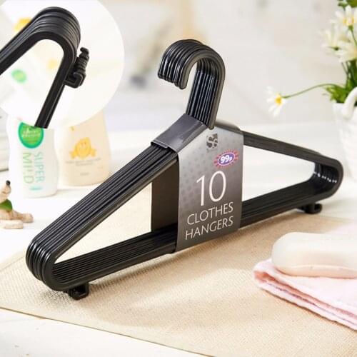 10Pcs/set Clothes Hanger Plastic Hangers Hook for Kids Children Toddler Baby Clothes Coat Household Organizer