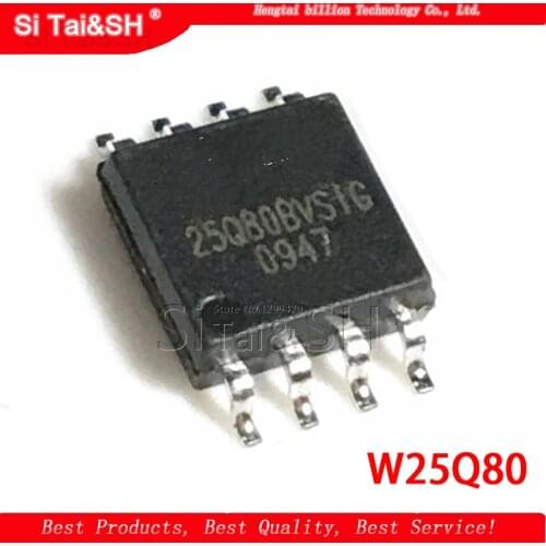 10pcs/lot W25Q80BVSIG 25Q80BVSIG 25Q80BVSSIG W25Q80 BVSIG 25Q80 SOP8 Chip is 100% work of good quality IC