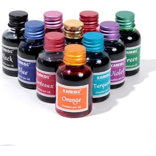 30ml Colorful Fountain Pen Ink Refilling Pure Color Inks School Office Supplies Stationery Childern Kid Gift Tool