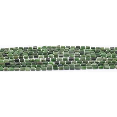 10X14mm AA Natural Green Aventurine irregular cylindrical Stone Beads For DIY necklace bracelet jewelry make 15 "free delivery