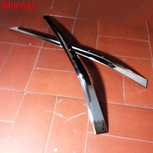 Bbincar Exterior Auto Parts ABS Chrome Car Bottom Front+Rear Corner Bumper Protector Adornment For Chevrolet Trax 2014 2015