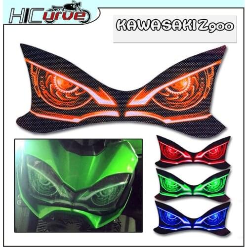 For KAWASAKI Z900 Z 900 2017 2018 2019 Motorcycle 3D Front Fairing Headlight Guard Sticker Head Light Protection