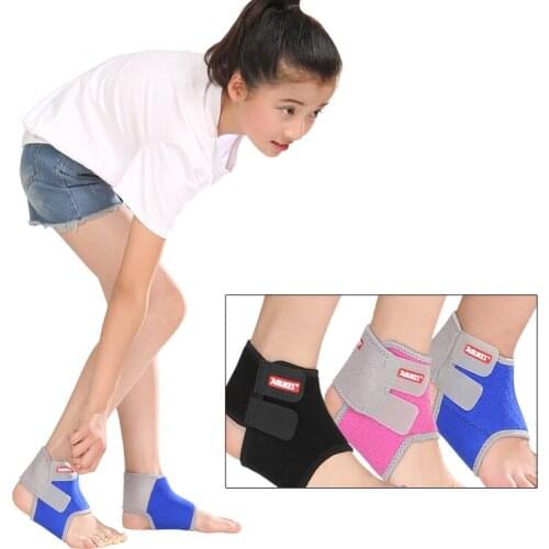 AOLIKES 1 Pair Chidren Kids Ankle Support Breathable Ankle Brace Protector Basketball Football Running