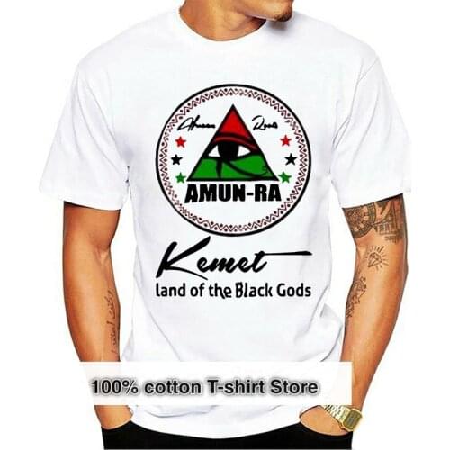 Egyptian Kemetic T-Shirt Egypt Ankh Eye Of Horus Pharaoh MAAT Ramesses Amun Ra Cotton Tee Shirt Loose Size Top Ajax