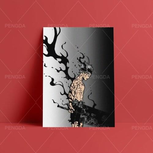 Home Decor Prints Painting Black Clover Pictures Blood Anime Cool Boy Wall Art Modular Modern Canvas Poster Bedside Background