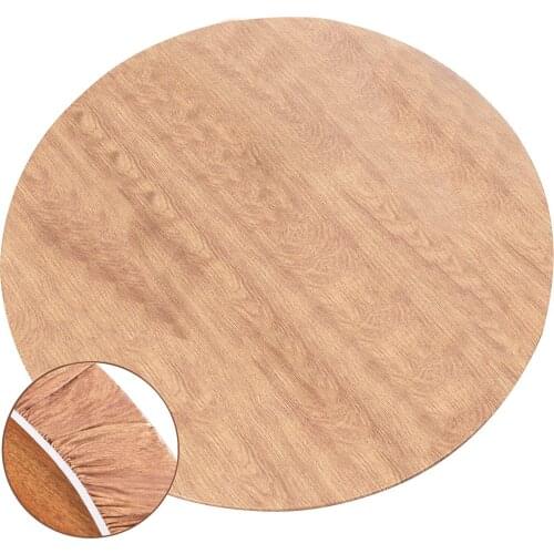 PVC Oil Proof Round Tablecloth Elastic Tablecloth With Elastic Protective Mat For Dining Table Waterproof Pad For Kind