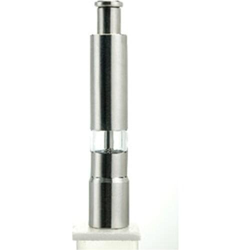 Stainless Steel Hand Driven Pepper Mill,Thumb Push Salt Grinder,Portable and Fashion New
