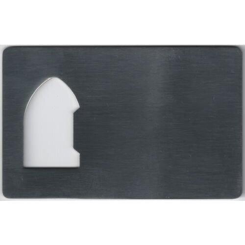 Cheap custom Wallet Sized Beer Bottle Cap Opener Size low price custom steel bottle opener cut out hot sales metal opener