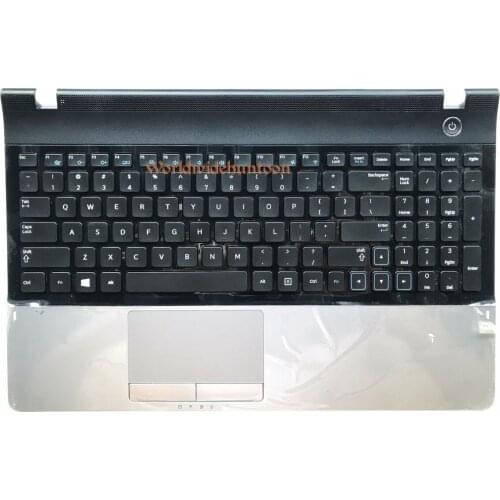Reboto Original Brand New Laptop Keyboard Compatible for Samsung NP305E5A NP300E5A US Layout With Plamrest BA75-03405A