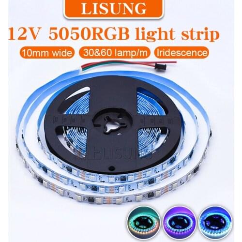5m/rolls 12v Led 5050 Strip Led Pixels Programmable Tape RGB WS2811 With ic Individually Addressable Led Strip Bar Lights