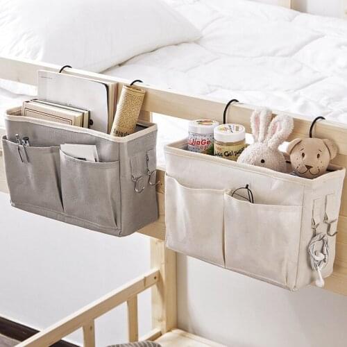Hanging Organizer Bedside Storage Bag For Bunk And Hospital Beds, Dorm Rooms