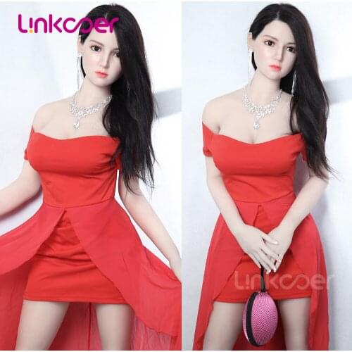 Linkooer 158cm Realistic Silicone Sex Dolls Full Body Sexy Boobs Lifesize Vagina TPE Lifelike Adult Toys 2 Holes