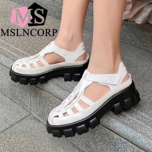Big Size 34-46 New Women Sandals Flat Shoes Buckle Strap Slip on Comfortable Women Sandals Solid Casual Shoes Women Flat Sandals