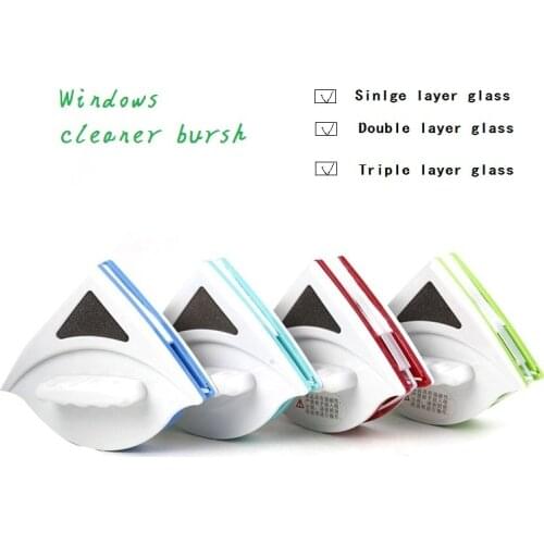 Home Window Wiper Glass Cleaner Brush Tool Double Side Magnetic Brush for Washing Windows Glass Brush Cleaning Tool 3-40MM Clean