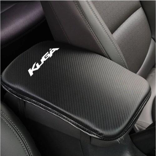 Stylish and soft Pu Leather Car Armrest Storage Protection Cushion For Ford Kuga