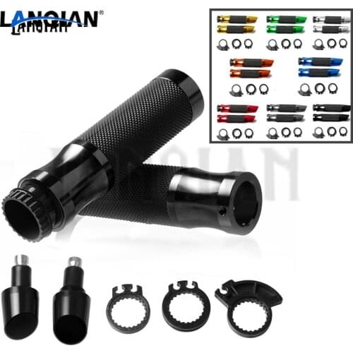 Universal Motorcycle CNC 7/8 22MM Brake Clutch Handle Set Grip&Handlebar Ends For Kawasaki Z750 Z800 Z1000 ZX-6R ZX-10R ZX-14R