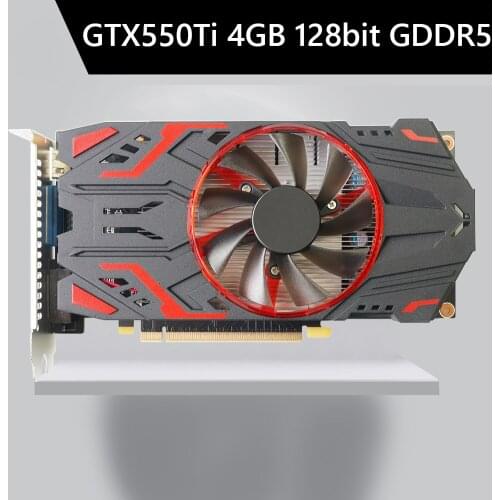 GTX550Ti 4GB 128bit GDDR5 NVIDIA PCI-Express 2.0 Computer Graphic Card Interface Cooling Fan Graphic Card